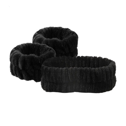Wash Face Wristband Set Headbands Spa Bathroom Accessories Set Water Absorption Waterproof Wristbands Women Girls Sweatbands