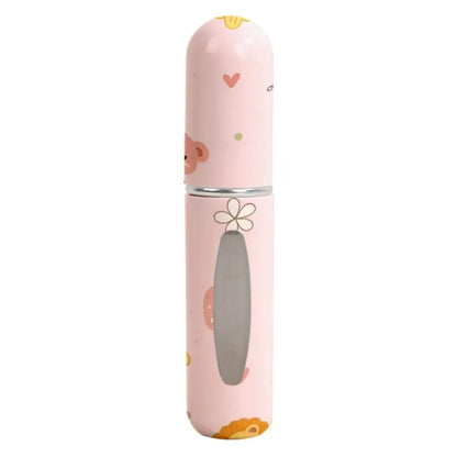 5ml Mini Perfume Bottle Essential Oil Alcohol Spray Atomizer Bottle Spray Rotating Bottle Refillable Empty Cosmetic Containers