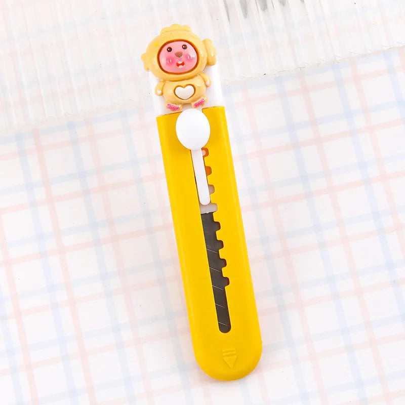1 Piece Lytwtw's Cartoon Capybara  Art Cutter Utility Knife Mini Student Art DIY Tools Creative Stationery School Supplies