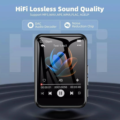 128G MP3 Player Bluetooth 5.4 HiFi MP3 Music Player Built-in Speaker 2.4inch Touch Screen MP4 Player with E-book/Video Recording