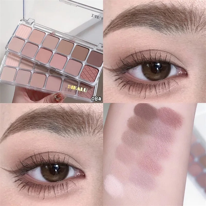Flash Diamond Peach Kumquat Eyeshadow Palette Nude Pink Purple Eye Pearl Glitter Shadows Korean Charming Contour Eyes Make Up