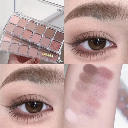Flash Diamond Peach Kumquat Eyeshadow Palette Nude Pink Purple Eye Pearl Glitter Shadows Korean Charming Contour Eyes Make Up