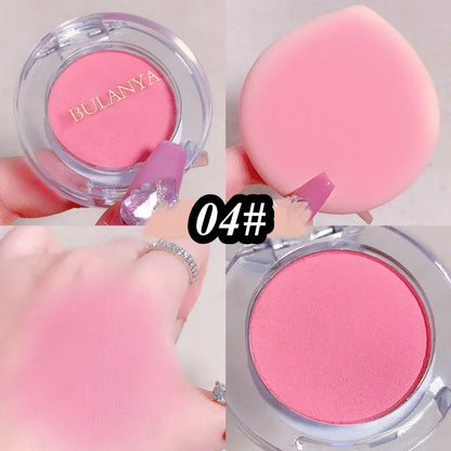 Girl Blush Peach Cream Makeup Blusher Palette Cheek Contour Pink Waterproof Cosmetic Beauty Powder Soft Smooth New Makeup Rouge