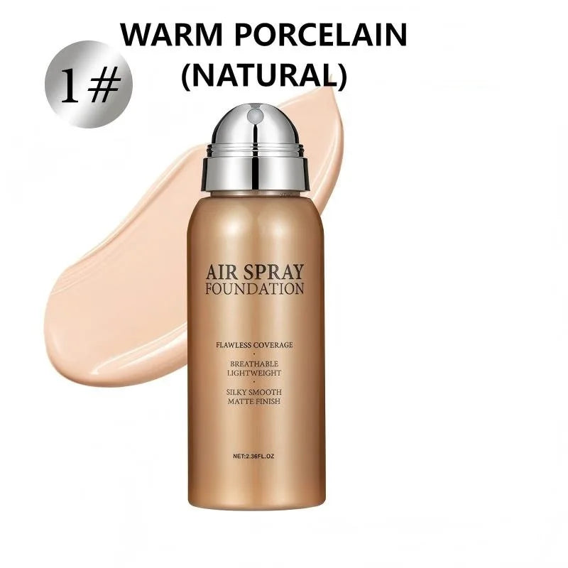 Portable Waterproof Sweat Proof Foundation Spray Fine Powder Concealer Long Lasting Brightening Makeup Gift for Valentine's Day