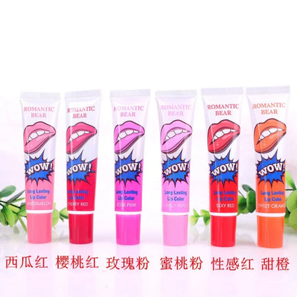 Waterproof Long Lasting Tear Lipstick Lip Gloss Amazing Peel Off Liquid Lipstick Women Sexy Makeup Tear Pull Lips Mask Cosmetics