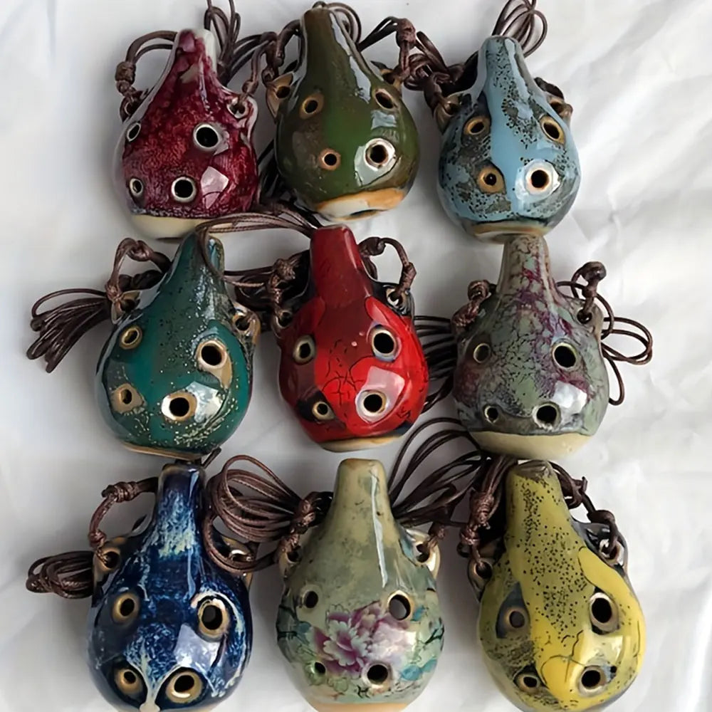 6 Hole Ceramic Mini Ocarina Ceramic Crafts Musical Instruments