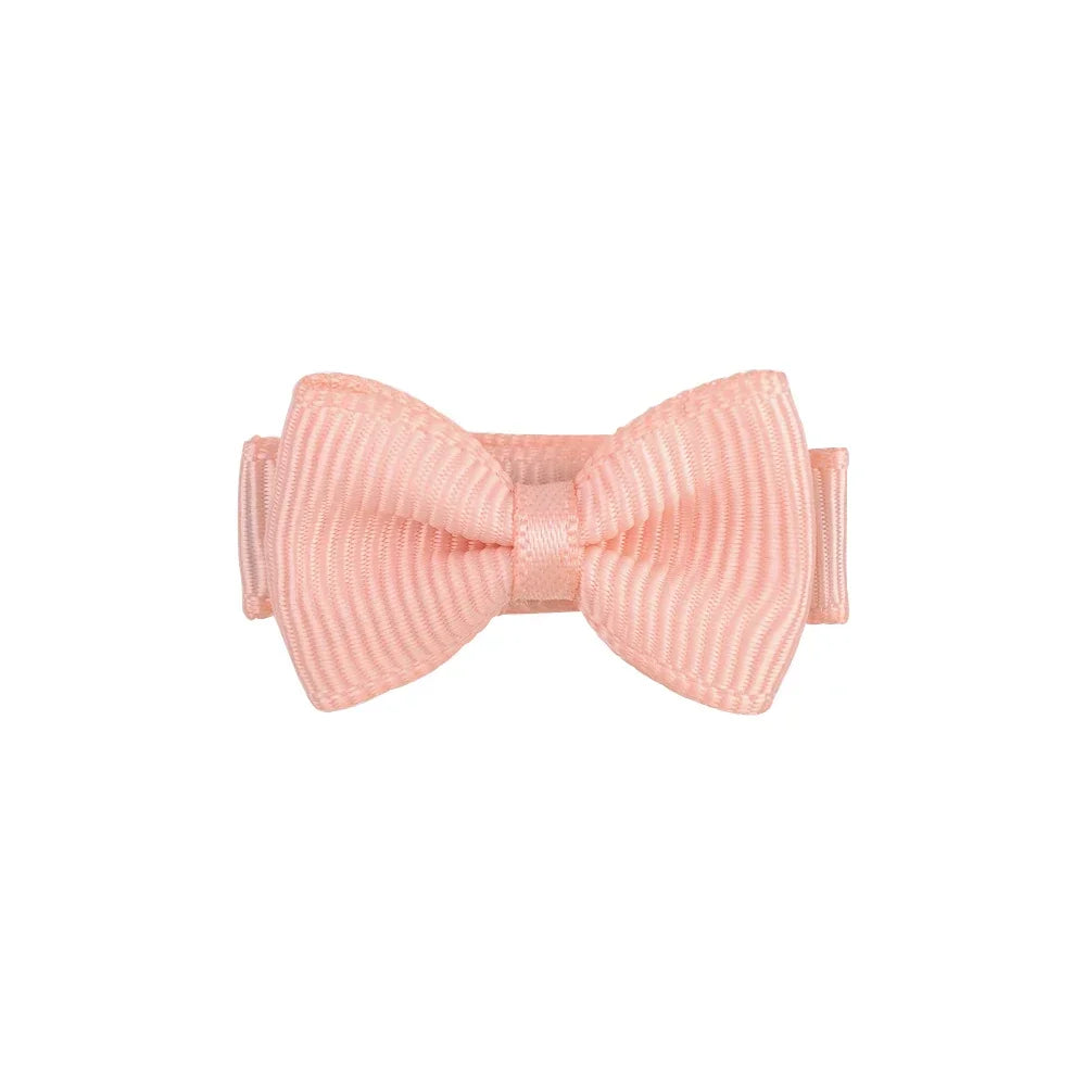 RIBBON BOWS Mini Ribbon Hair Bows Clip for Girls Bangs Hairgrips Covered Safety Bows Headwear Kids Head Claw Accessories