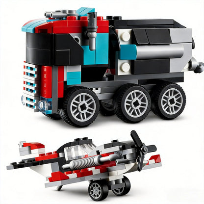 Helicopter Flatbed Transporter 31146 Building Blocks Sets Suitable for Birthday Gifts Compatible with Legoed Particles，270pcs.