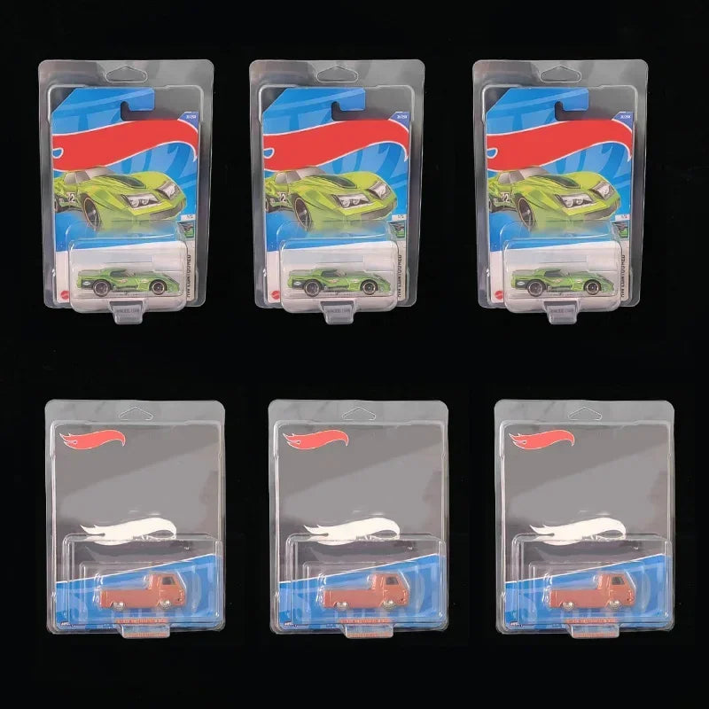Clear Plastic Car Toy Display Case Hotwheels Protective Shell Boulevard Team Transport Model Card Storage Display Box Showcase