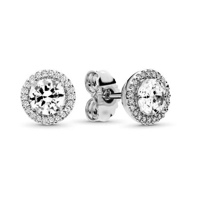 TOGORY Newest Rose Gold Brand Stud Earrings For Ladies Women Crown Love Round Earrings Jewellery Birthday Gift Special Offer