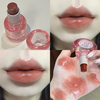 HERORANGE Sparkling Mirror Water Light Lipstick Clear, Natural, Whitening, Moisturizing and Durable Suitable for Beginners