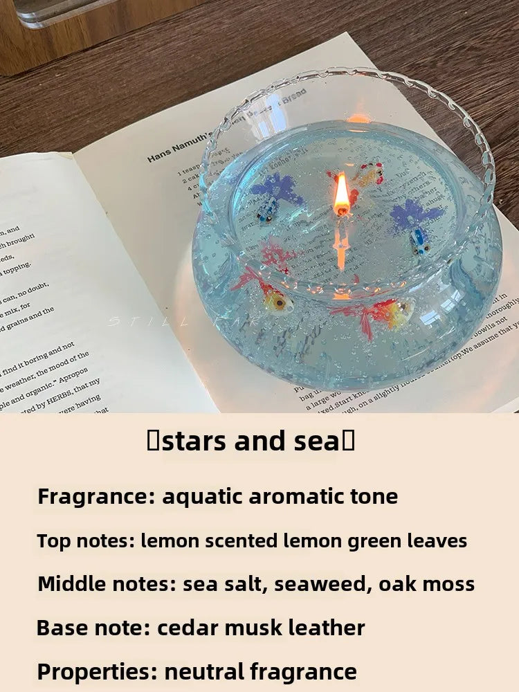 [Bubble Fish Tank] Niche Premium Atmosphere Goldfish Scented Candles Home Bedroom Birthday Gift