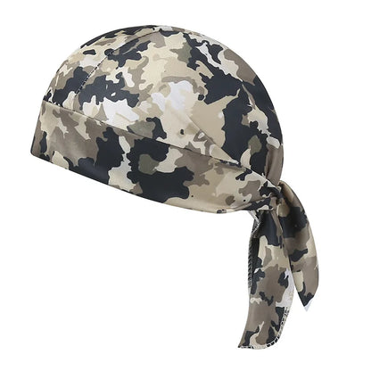 Camouflage Headband Handkerchief Head Man Pirate Hat Cycling Hood Sun Protection Sport Breathable Printed Headscarf Bandana