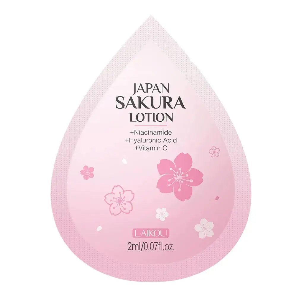Sakura Skin Care Set Face Cream Serum Toner Facial Cleanser Sunscreen Eye Cream Face Skin Care Set Product Gift Daily Skin Care