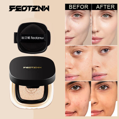 Feotznw Fineless Skin Cushion, Cover Cushion, Waterproof and Sweat-Proof, Moist and Delicate. Makeup Cover Cushion, Replace Shipping. Not Easy to Use Without Erasable