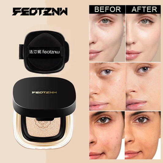 Feotznw Fineless Skin Cushion, Cover Cushion, Waterproof and Sweat-Proof, Moist and Delicate. Makeup Cover Cushion, Replace Shipping. Not Easy to Use Without Erasable