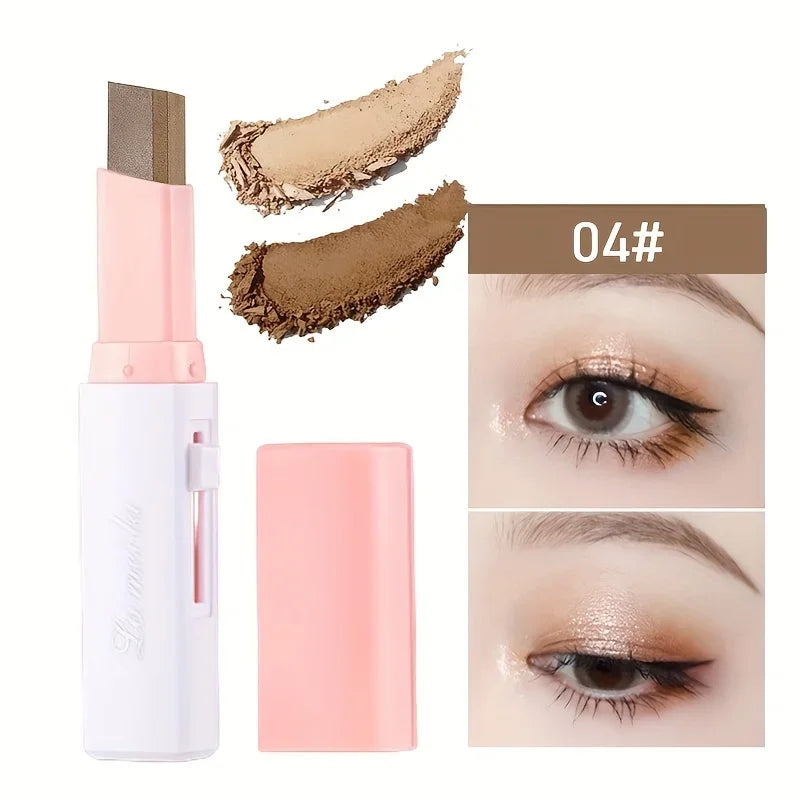 2 in 1 Pearly Highlighter Eyeshadow Stick Glitter Eyeshadow Eyeliner Stick Eyes Makeup Cosmetics Make Up Waterproof Long Lasting