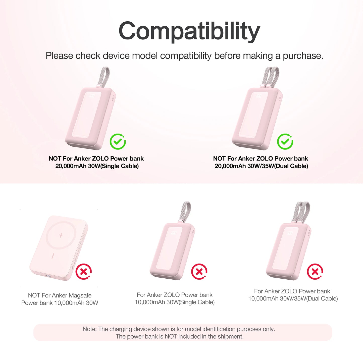 SIKAI Silicone Case For Anker Nano Power Bank 10,000mAh 30W USB-C Portable Charger with Built-In Cable Shockproof Travel Case