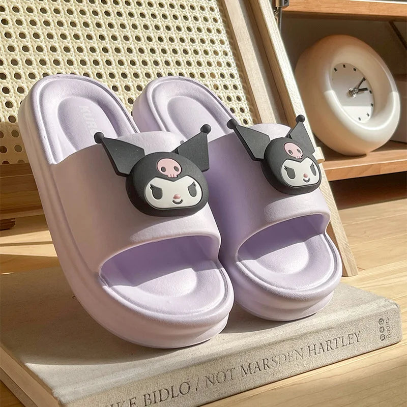 Sanrio Hello Kitty EVA Cloud Slippers, Official Cute Girly Indoor Slides for Women, Non-Slip Soft Sole Comfortable Home Sandals