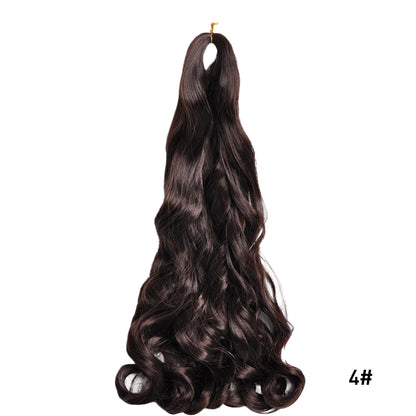 Loose Wave Spiral Curl Braids Synthetic Hair French Curls Braiding Hair Extensions High Temperature Ombre Pre Stretched Hair