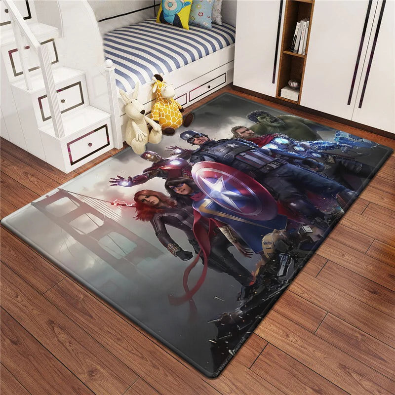 Marvel Series Customizable Carpets for Home Decor - Ideal for Bedrooms Living Rooms Sofas Camping Picnics Children's Rooms