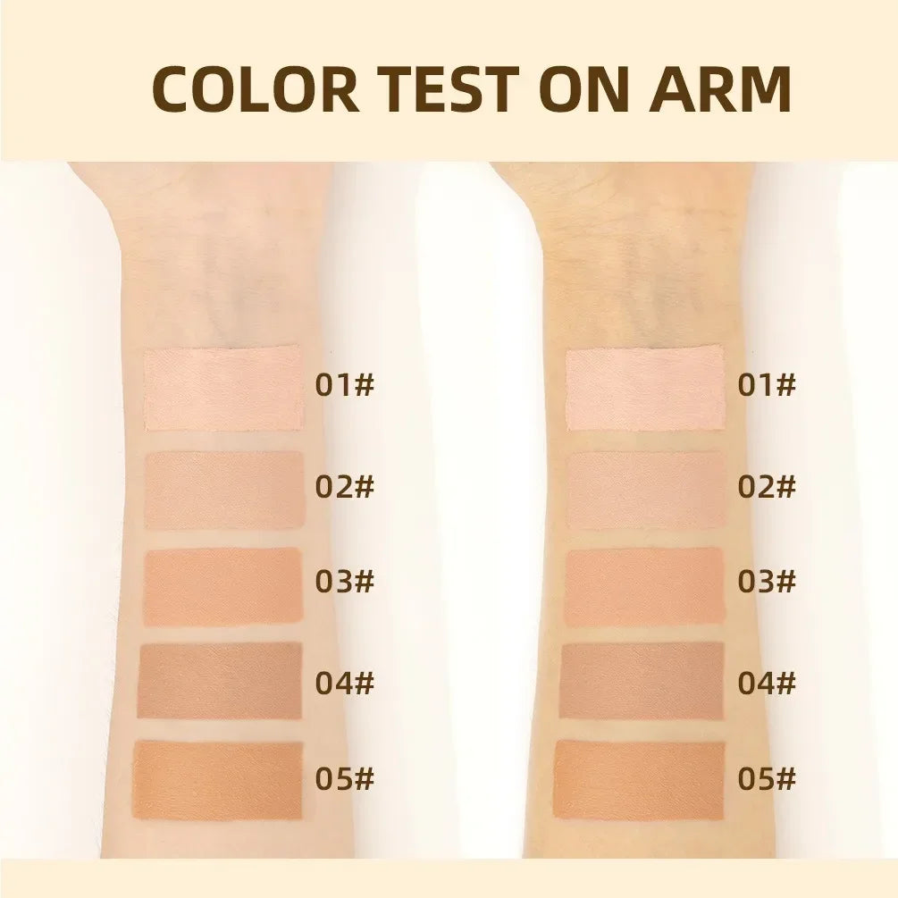 Matte Face Foundation Makeup Base Cream Full Coverage Concealer Cover Ance Moisturizing No Cracking Waterproof Face Corrector