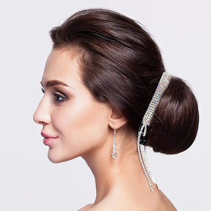 New Glitter Rhinestones Hair Claw Clip For Women Meatball Head Fixed Hair Styling Tools Hairpin Accessories Hair Ornaments