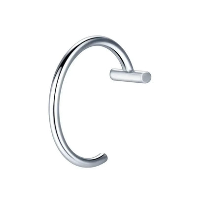 Titanium Steel C-Shaped Lip Ring Holeless False Lip Nail Hip-Hop Punk Piercing Ornament Piercing Fake Fake Septum Piercing 2024
