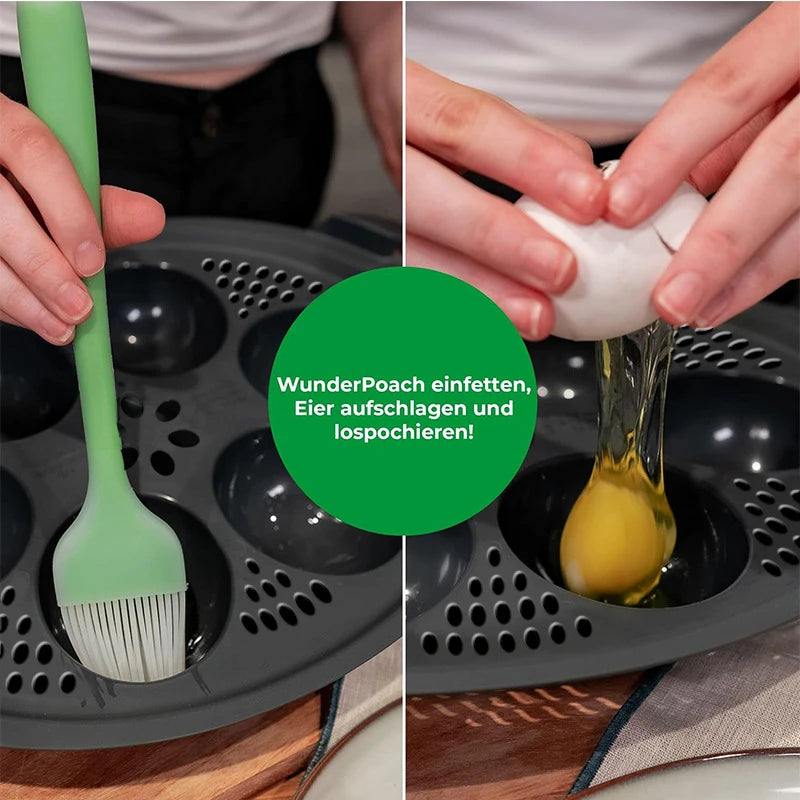 6 in1 Egg Poachers Egg Cooker Tools for Thermomix TM5 TM6 TM31 Eggs Steamer Mold Tray Stand Kitchen Baking Mould Cooking Utensil