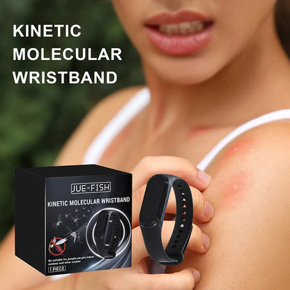 Wearable Mosquito Repellent Unisex Wristband Physical & Ultrasonic Non-Chemical For Home & Outdoor Includes 2 Batteries