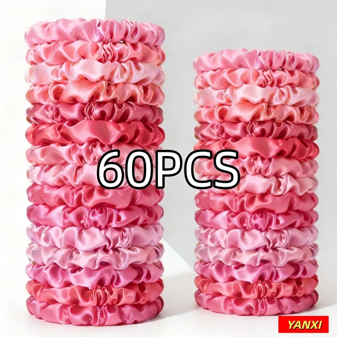 100/60/30/3/6pcs Multi Color Set Fashion Women's Small Intestine Hair ties Release scrunchies headwear scrunchy Accessories