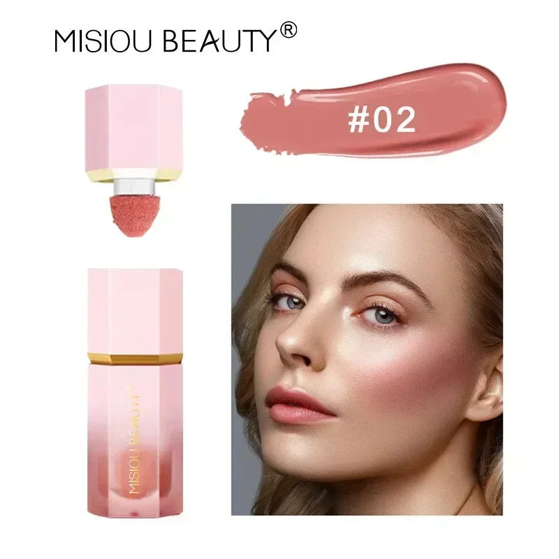 Natural Blusher Cute Korean Makeup for Women Liquid Blush Waterproof Multi-purpose Facial Nourishing Blush Stick Cheek