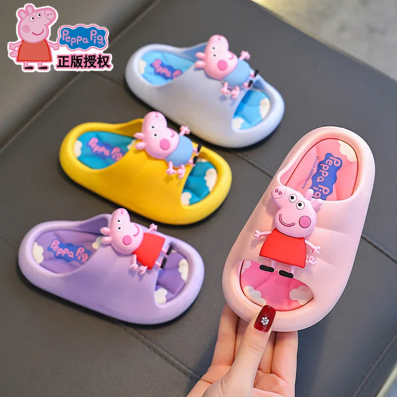 Peppa Pig Summer Girls' Sandals 2025 New style Non slip Indoor Bathing Slippers for Children at Home