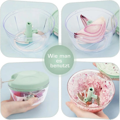 500ml Manual Meat Mincer Garlic Chopper Hand Pull Press Crusher Vegetable Grinder Chili Onion Cutter Kitchen Cooking Tools