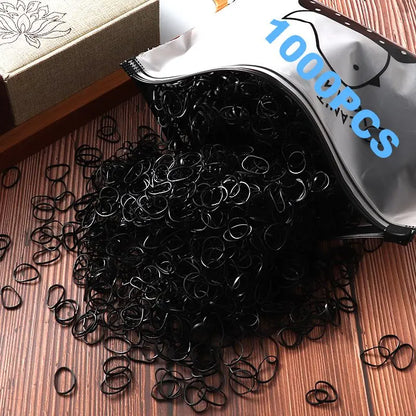 100pcs New Cute Girl Hair Bands Candy Color Elastic Rubber Band Hair Band Child Baby Headband Scrunchie Hair Tie Accessories