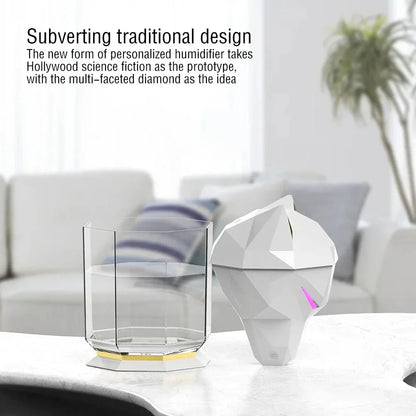 600ml air humidifier USB electric essential oil diffuser portable cold fog spray with LED light, suitable for home office