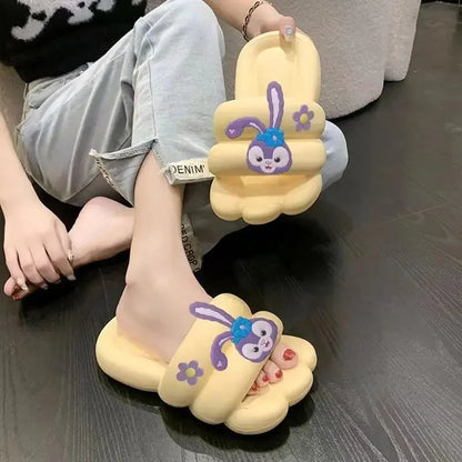 New 2025 Women's Slippers Indoor Home Bathing Anti-slip Deodorant Outdoor Wearable Slip-resistant Home Comfortable PVC Material