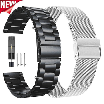 18/20/22/24mm Metal Strap for Samsung Galaxy Watch 765 40/44mm Mesh Bracelet for Huawei Watch GT6 5 GT5Pro 4/3Pro 46mm Wristband