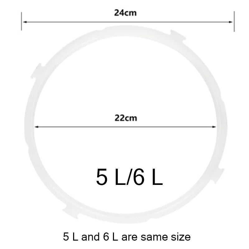 Practical 4L/5-6L Replacement Silicone Gasket Part Sealing Ring For Kitchen Electric Pressure Cooker Tools #252769