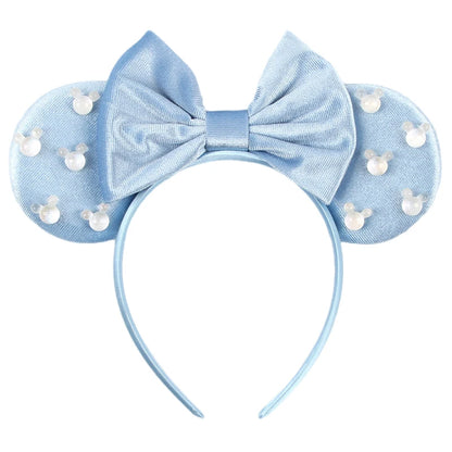 New Trendy Mouse Ears Headband Mickey 3.3"Velvet For Girls Soft Bow Hairband Halloween Festival Party Trip DIY Hair Accessories