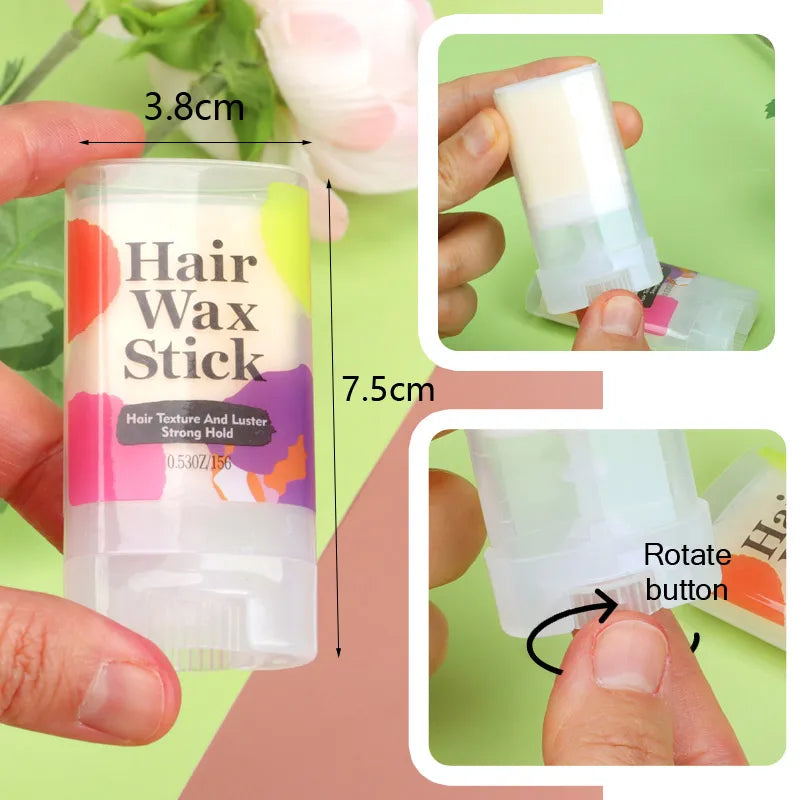Hair Wax Stick For Laying Down Fly Always 1Pcs 15G Hair Pomade Stick Long-Lasting Hair Styling Wax Stick Easy To Use Tiktok Hot
