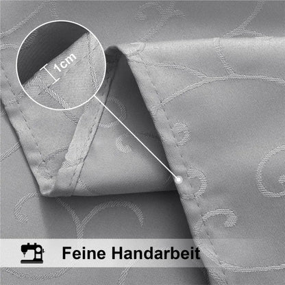 Homaxy Washable Rectangular Tablecloths Kitchen Resturant Easy Care Table Cloths Scratch-Resistant Polyester Damask Table Cloths