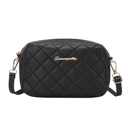 2025 tassel women's small crossbody bag trend diamond grid embroidery camera women's shoulder bag fashion chain crossbody bag