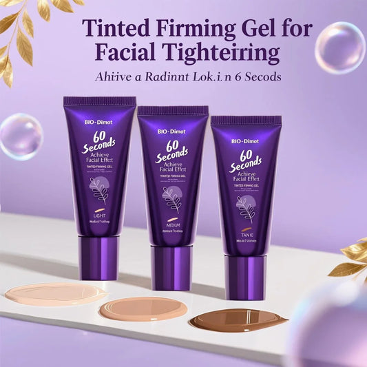 BIO-Dimot 6D Tinted Firming Gel - Instant 60 Seconds Lift, Firms Skin, Reduces Wrinkles, Evens Tone, Natural Finish, 30ml 2025.
