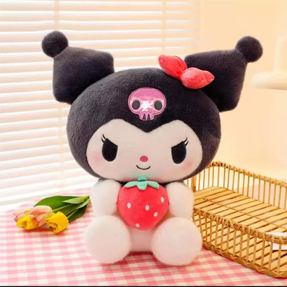 *New Kawaii 25cm Sanrio Plush Toy Jade Dog Kuromi Dressing Doll Doll Plush Toy Stuffed Animal Patung Dolls Birthday Gift