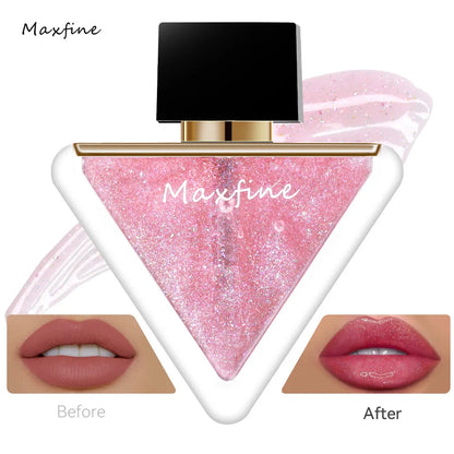 Clear and translucent lip gloss, not easy to fade, pure and desired. White water lip gloss, pearl like and fine shimmering lipst