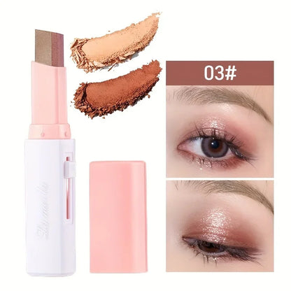 2 in 1 Pearly Highlighter Eyeshadow Stick Glitter Eyeshadow Eyeliner Stick Eyes Makeup Cosmetics Make Up Waterproof Long Lasting