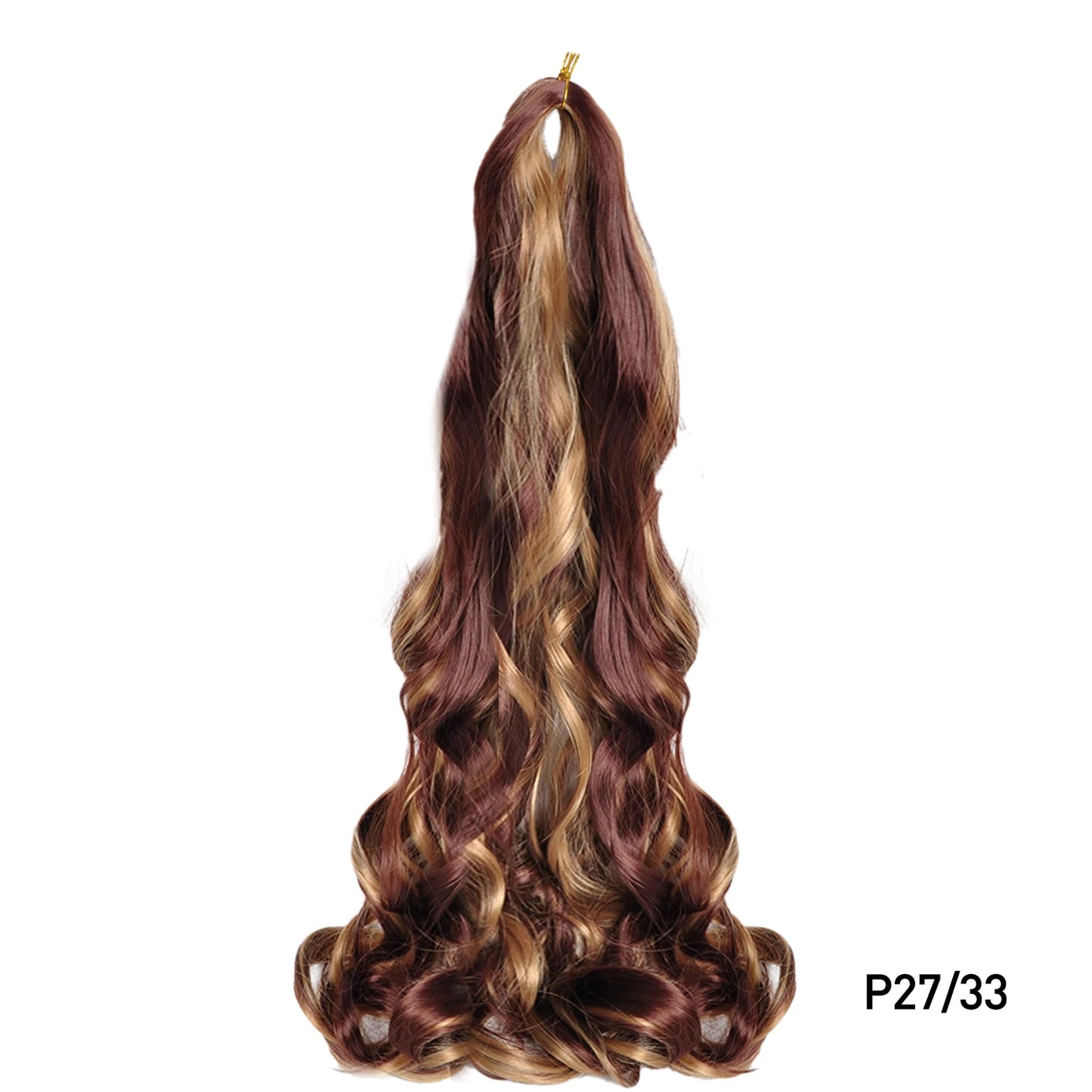 Loose Wave Spiral Curl Braids Synthetic Hair French Curls Braiding Hair Extensions High Temperature Ombre Pre Stretched Hair