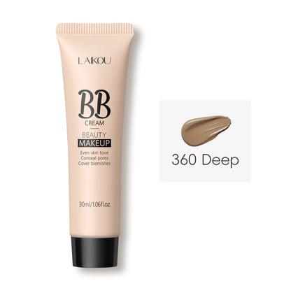 LAIKOU 9-color Foundation BB cream 30ml Natural Facial Concealer Cream Cover Dark Circles Pores Light Texture Makeup Base