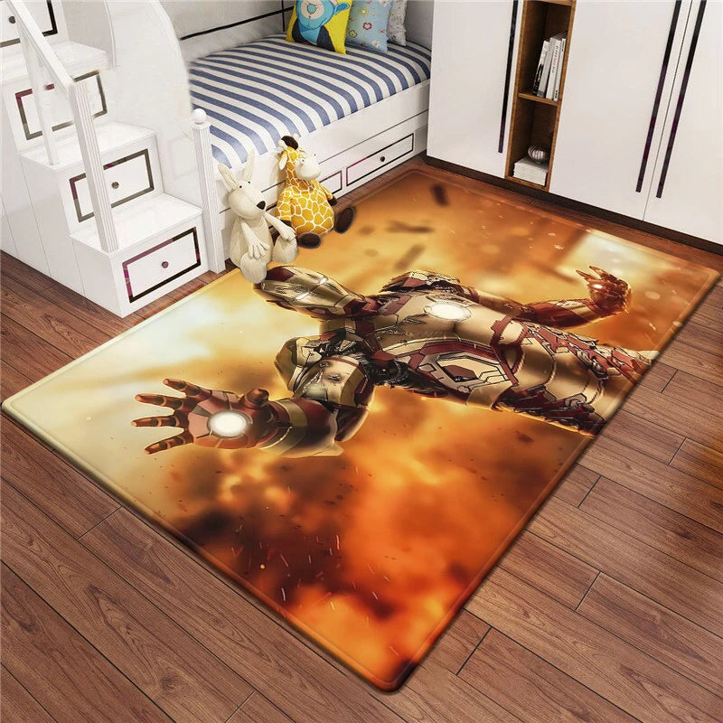 Marvel Series Customizable Carpets for Home Decor - Ideal for Bedrooms Living Rooms Sofas Camping Picnics Children's Rooms